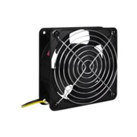 Premium Inter-Tech Stativblæser 1-Pack - Sleek Black Design for Optimal Cooling Performance